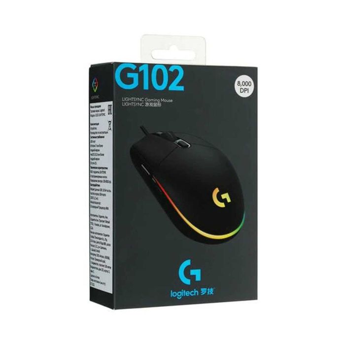 Logitech G102 LIGHTSYNC RGB 6 Button GamingMouse 8000 DPI Gaming Mouse
