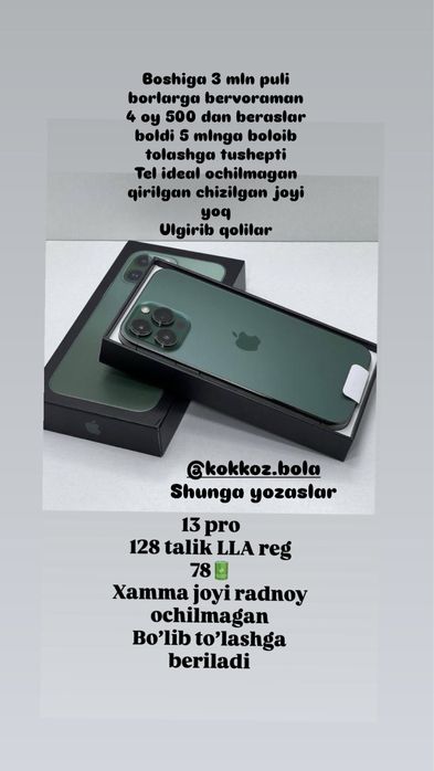 13pro 128 talik green