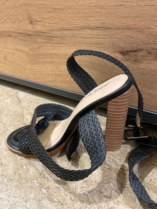 Черни високи токчета рм 37