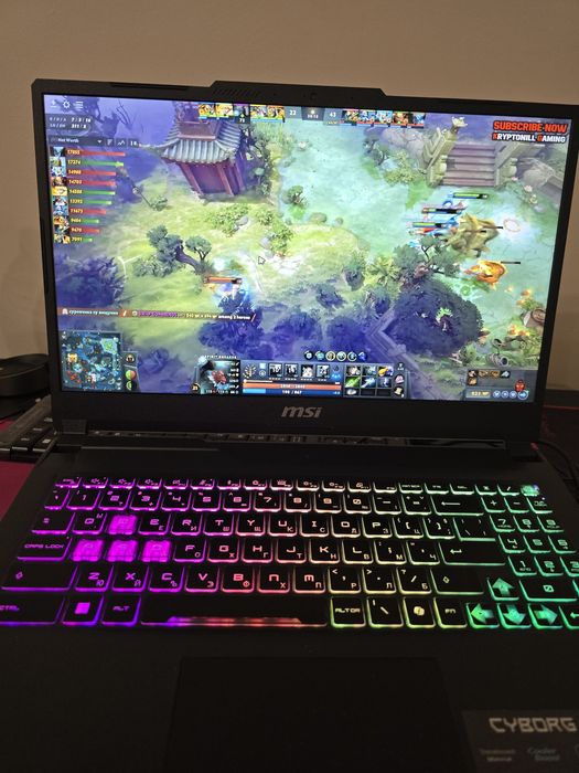 Геймърски лаптоп msi cyborg intel i7-13620 RAM 16Gb nVidia RTX4060 8gb