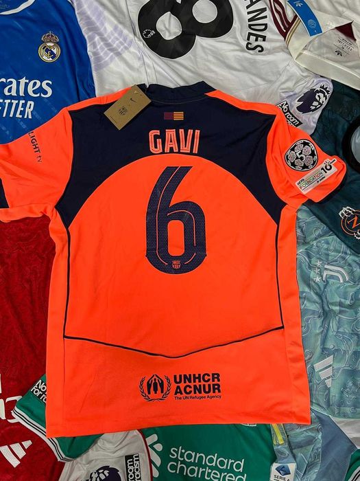Tricou Barcelona 2025-2026 Third Kit (portocaliu) - Gavi