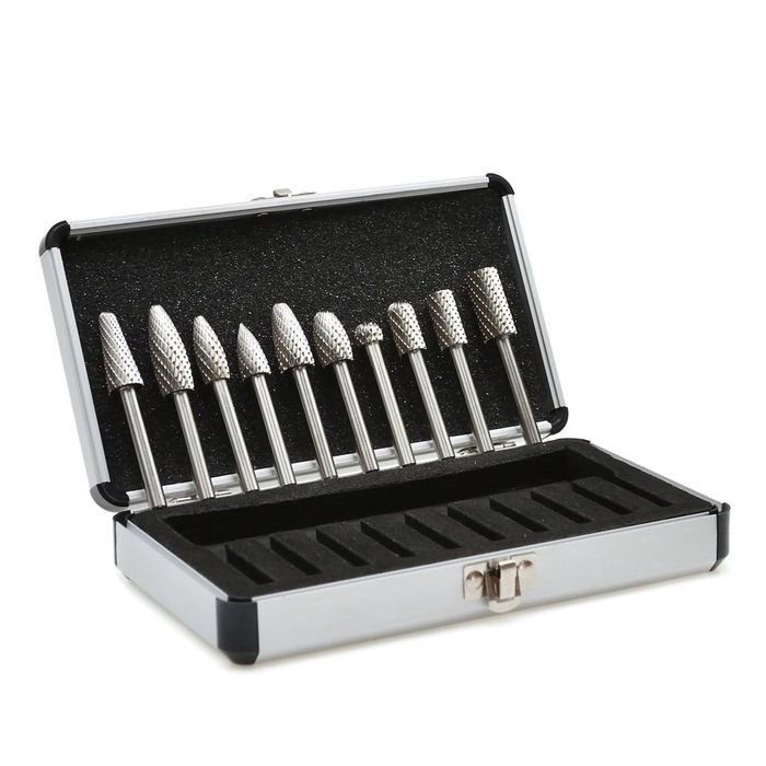Set de 10 freze din carbura pentru biax