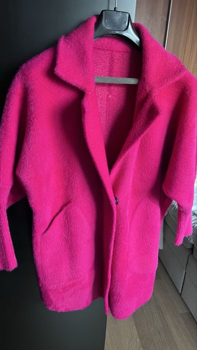 Палто в цикламен цвят