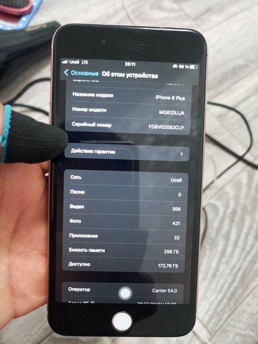 Telefon iphone 8 plus 256gb 100% usiliniy quyigan pubgga 60 fps