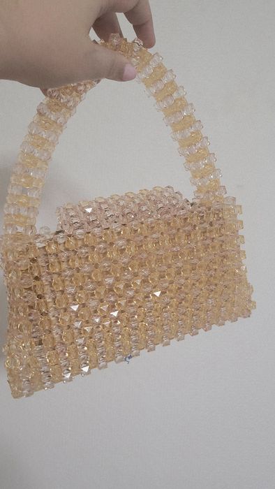 Beaded bag lucrată manual