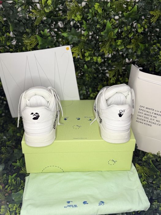 Adidasi Off-White Out Of Office Lace-Up Sneakers ‘’off white’’