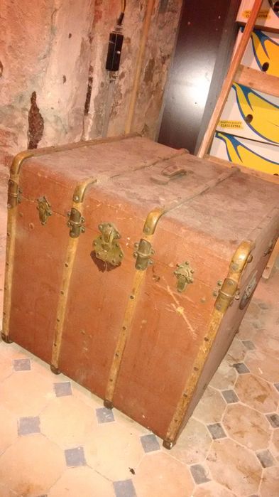 Valiza Calatorie Vintage de epoca sec XIX inceput de secol XX CUFAR