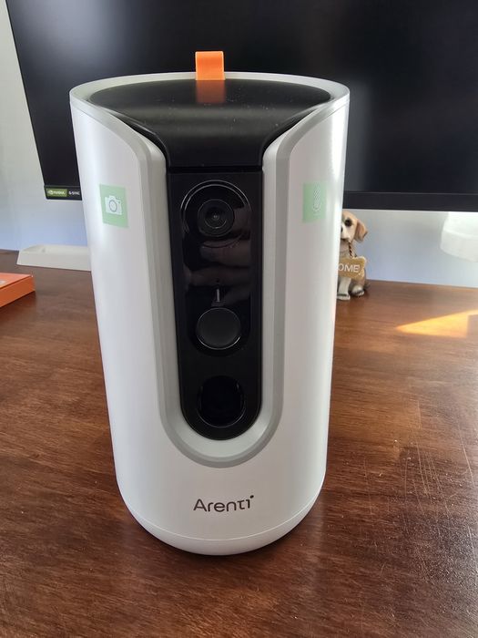 Камера за домашни любимци Arenti - PetCam, 360°, бяла