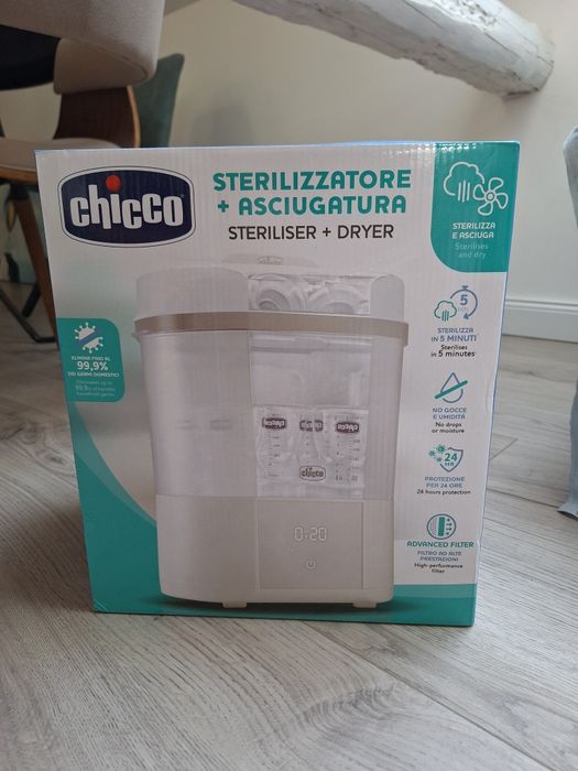 Sterilizator + Uscător Chicco 2 în 1 | Nou, sigilat