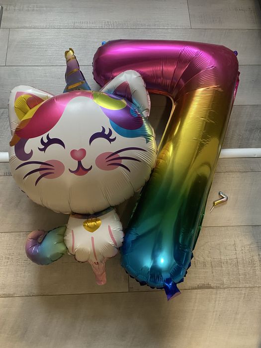 Украса / балони за рожден ден - 7 години