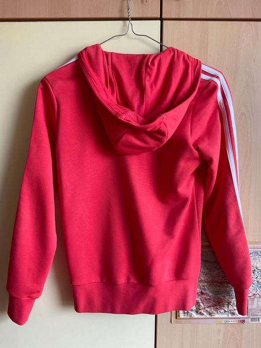 Детски суътчър с качулка и цип Adidas