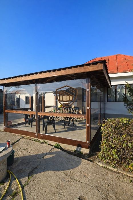 Închidem terase cu folie transparenta 0.8