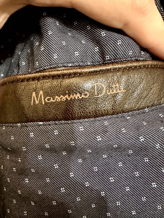 Ново мъжко яке от естествена кожа  Massimo Dutti