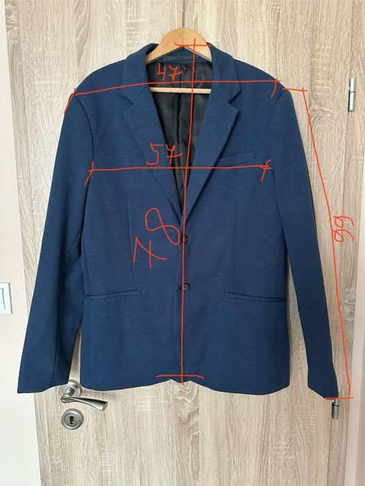 Мъжко синьо сако Reserved, размер М