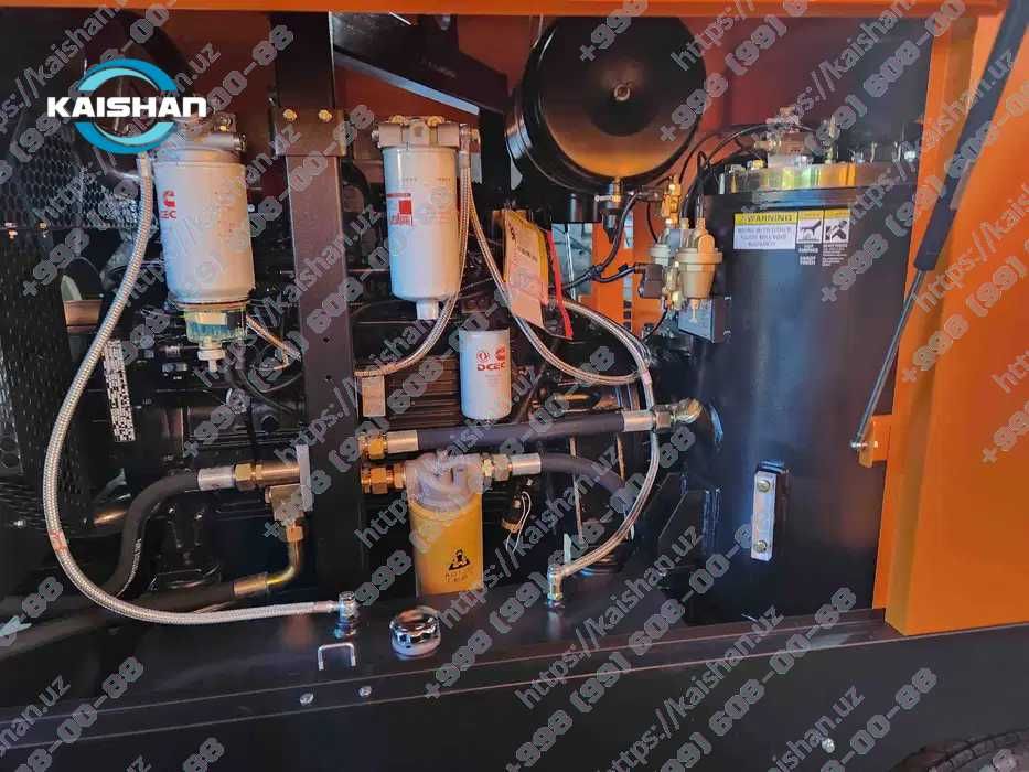 Передвижной винтовой дизельный компрессор Kaishan KSCY, 8-17 бар