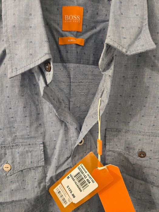 Мъжка риза BOSS Hugo Boss EdaslimE slim fit нова размер М