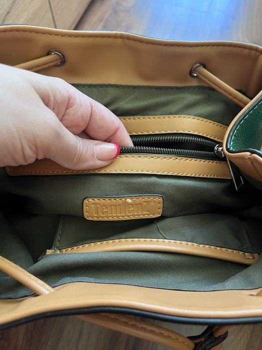 Дамска кожена раница