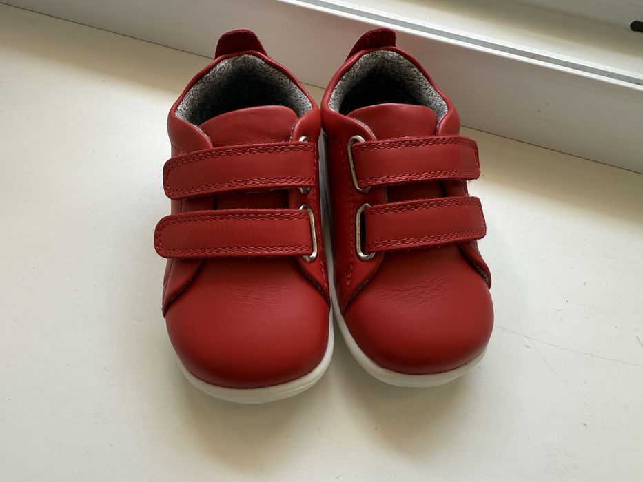 Нови детски кожени обувки за прохождане Bobux Grass Court Red номер 20
