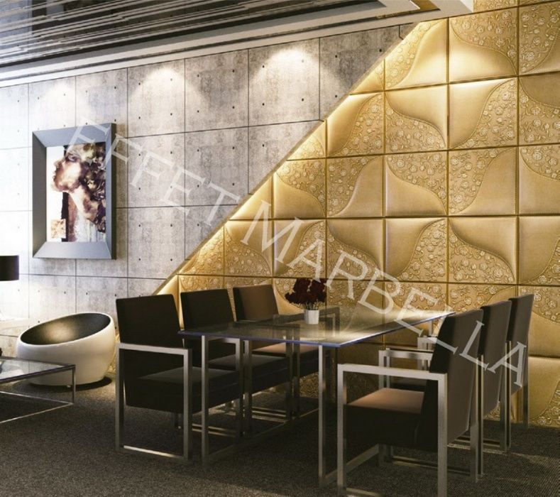 Декоративни 3D панели - 3д гипсови панели, облицовки за стени 0142