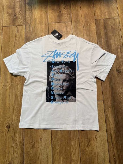 Stussy Statue Pigment Dyed White T-shirt