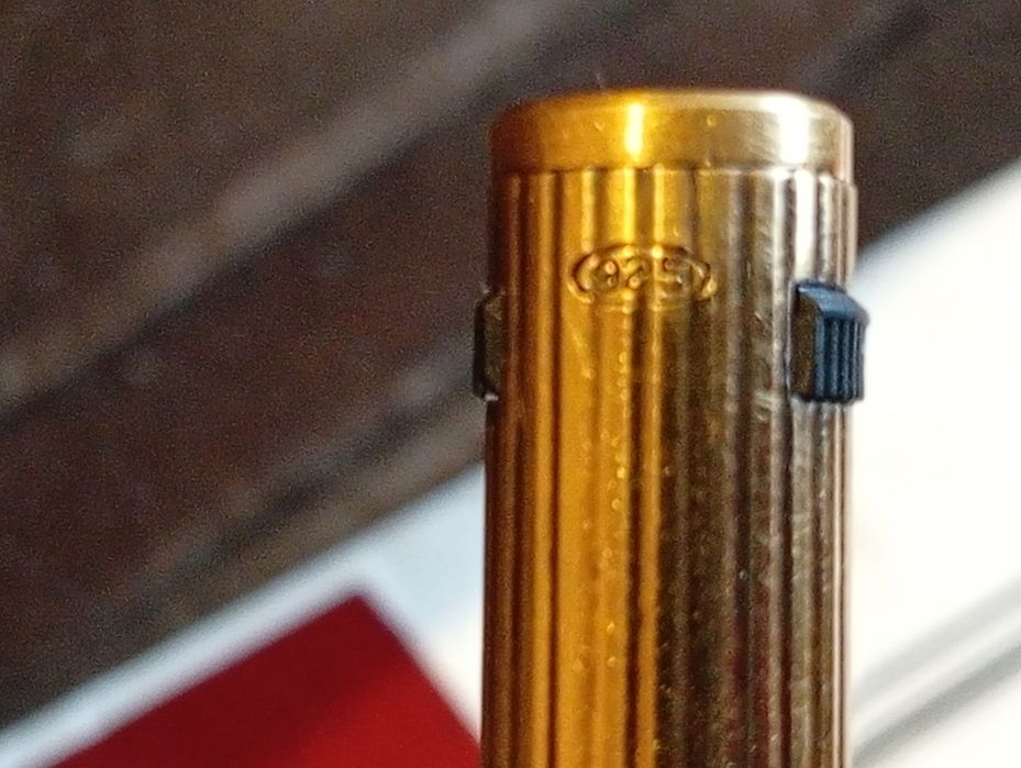 Stilou Aurora  argint placat cu aur