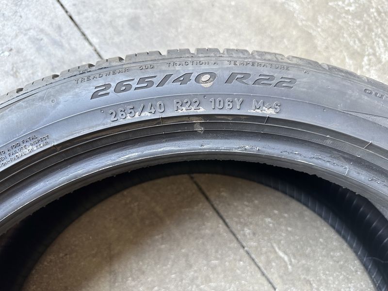 265/40/22 PIRELLI 4бр