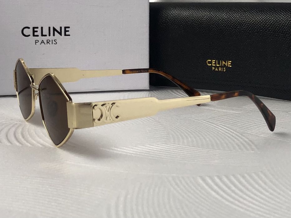 Дамски слънчеви очила ромб кафяви