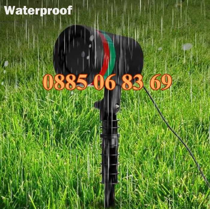 Коледен прожектор с червени и зелени светлини Laser Light