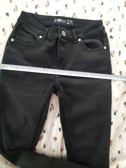 Дънков черен панталон размер w27