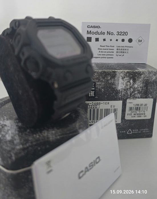 Casio G Shock GXW-56BB-1ER,impecabil, nou, cu garantie pana in 16.08.2028, in cutie.