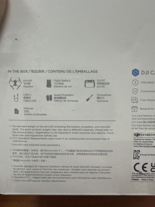 DJI MINI 3 PRO новый гарантия год