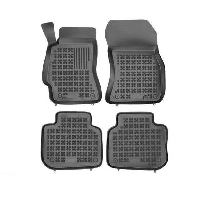 Set covorase auto din cauciuc Subaru Legacy (BM/BR), 04.2009-12.2014; Outback (BR), 09.2009-10.2015; Outback (BS), 05.2015-, presuri tip tavita, negru