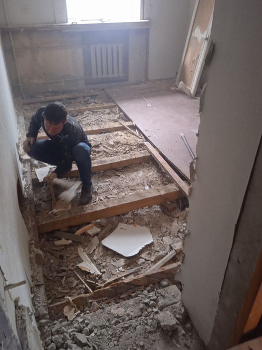 Демонтаж + строительные работы