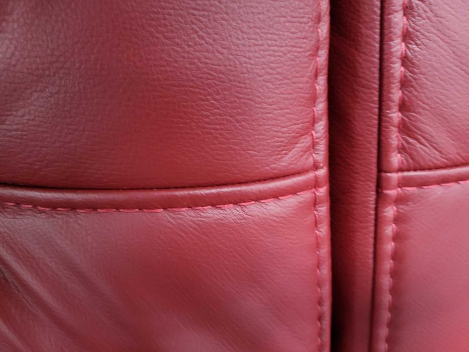 ПРОМОЦИЯ!!! Червен кожен ъглов диван "HUKLA HU-SF15058" с ел.релакс