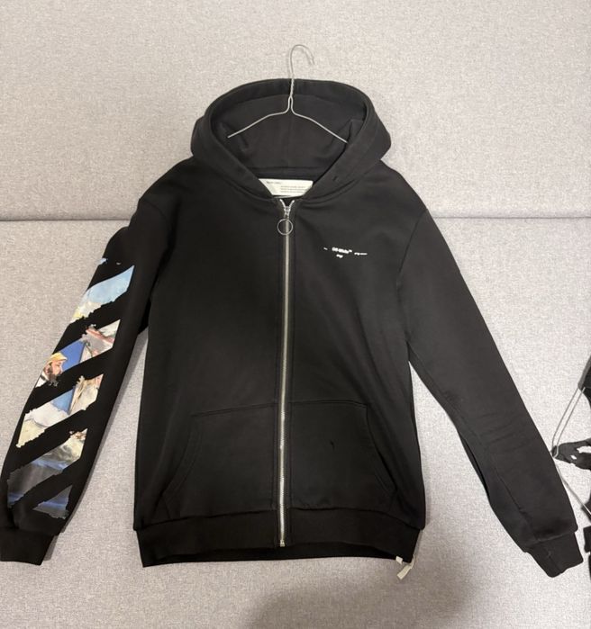 Hanorac off white paint nou L