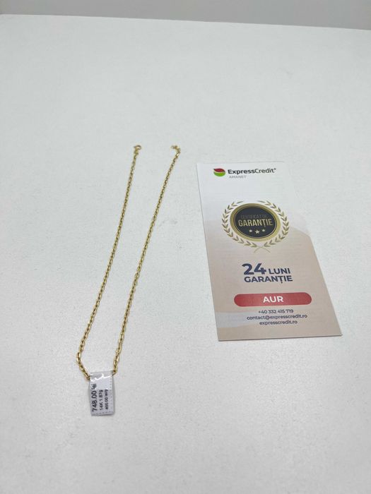 Lant Aur 14k 1.87g (Ag25 Belvedere B.40805) Garantie 2 ani!