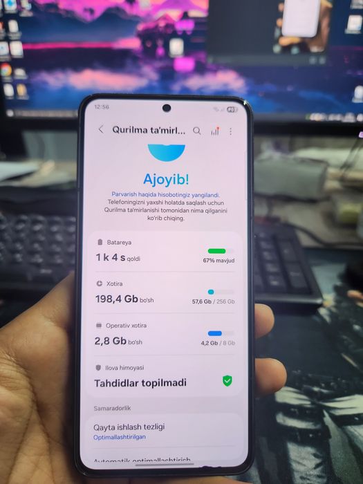 Samsung s 21    8 ga 256 talik