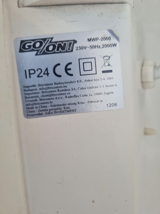 Radiator pe curent consum mic