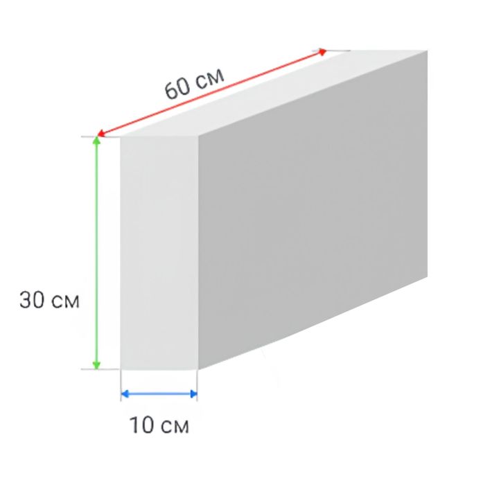 Автоклавный газоблок высшего сорта