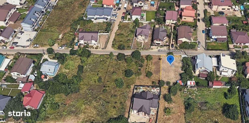 Teren 488 mp Bragadiru Str. Rubinului | Front 12 ml | POT 35% CUT 1.4