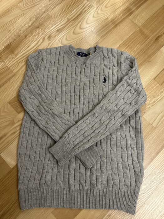 Pulover Polo Ralph Lauren – cable knit (gri)