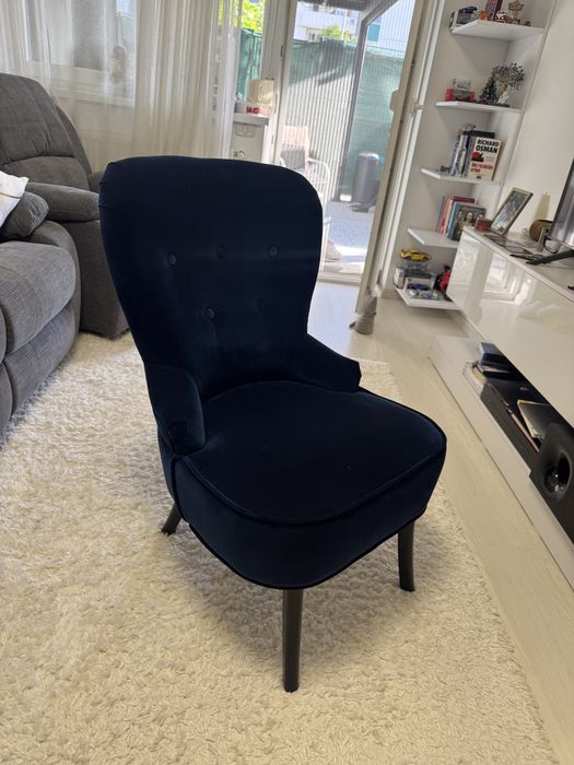 Vand Fotoliu IKEA Albastru Inchis