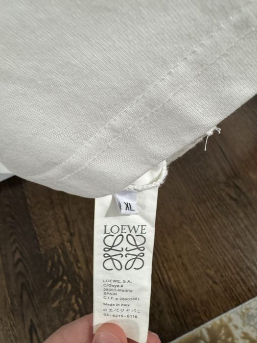 Tricou alb cu imprimeu Loewe