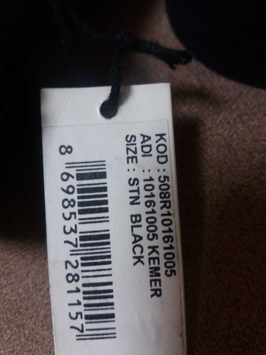 Колан ЯСR черен естествена кожа