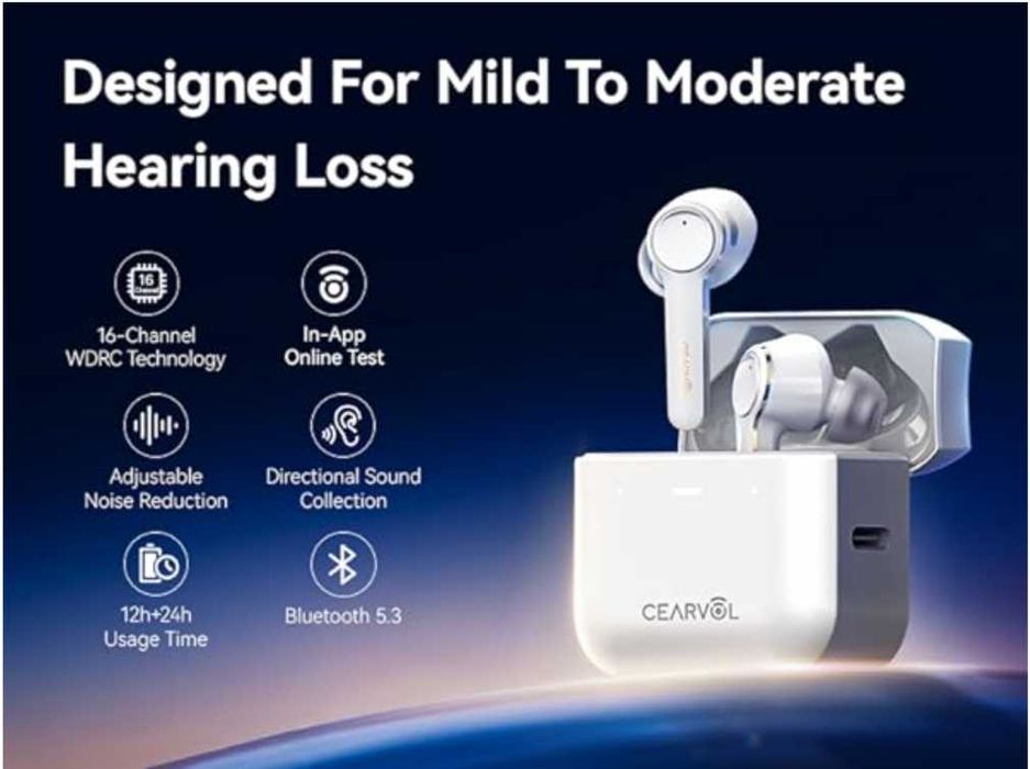 Слухови апарати Diamond X1 OTC с Bluetooth презареждащи подходящи за лека до умерена загуба на слуха