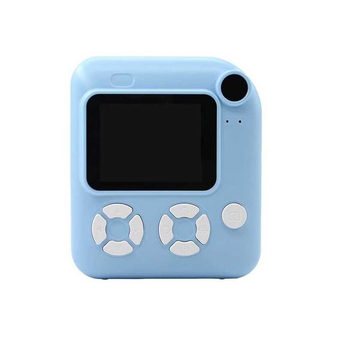 Детски фотоапарат+принтер Mercado Trade, За моментни снимки, Син