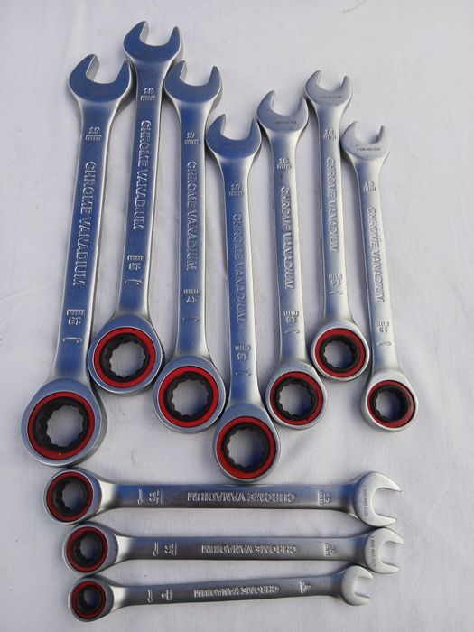 Set 10 chei combinate cu clichet Bosch