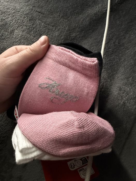 Hugo set 4 sosete dama negru-negru-alb-roz marime 36-42 noi originale