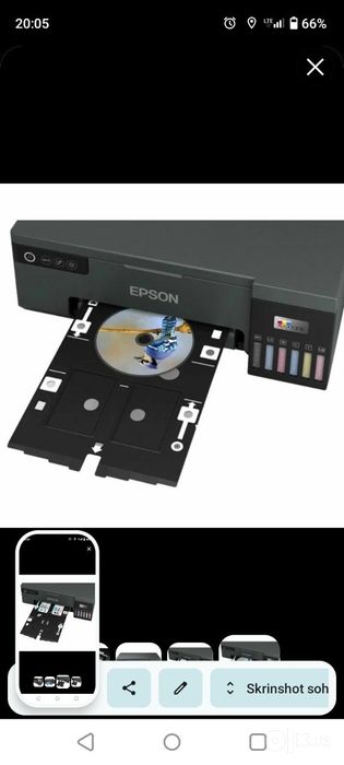 Epson L8050 eco tank 4 mln yana kelishiladi