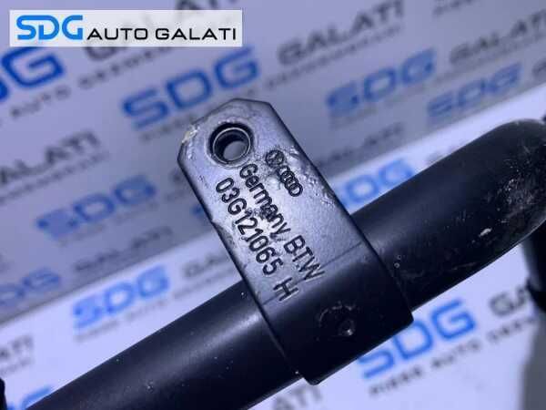 Teava Conducta Apa Lichid Racire Motor Volkswagen Jetta 2.0TDI AZV BKD 2005 - 2011 Cod 03G121065H [V0289]